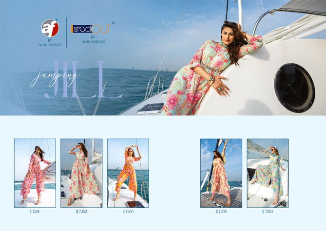 Jumping Jill By Anju Georgette Designer Readymade Suits Wholesalers In Delhi